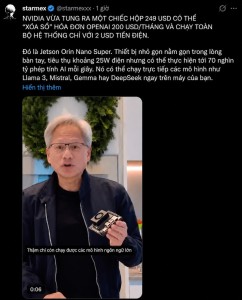 Nvidia có chiếc máy AI giá ngang ChatGPT Pro, nhưng biến hóa đơn AI 200 USD/tháng thành 2 USD tiền điện