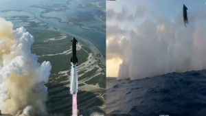 Siêu tên lửa mạnh nhất từng được phóng của SpaceX hoàn tất thử nghiệm dù bệ đẩy rơi xuống biển