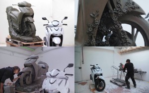 Xe tay ga cũng có thể là tác phẩm điêu khắc của Michelangelo? Honda SH125i kỷ niệm 25 năm bằng sự kết hợp giữa nghệ thuật đá cẩm thạch và vật liệu nhựa bền vững