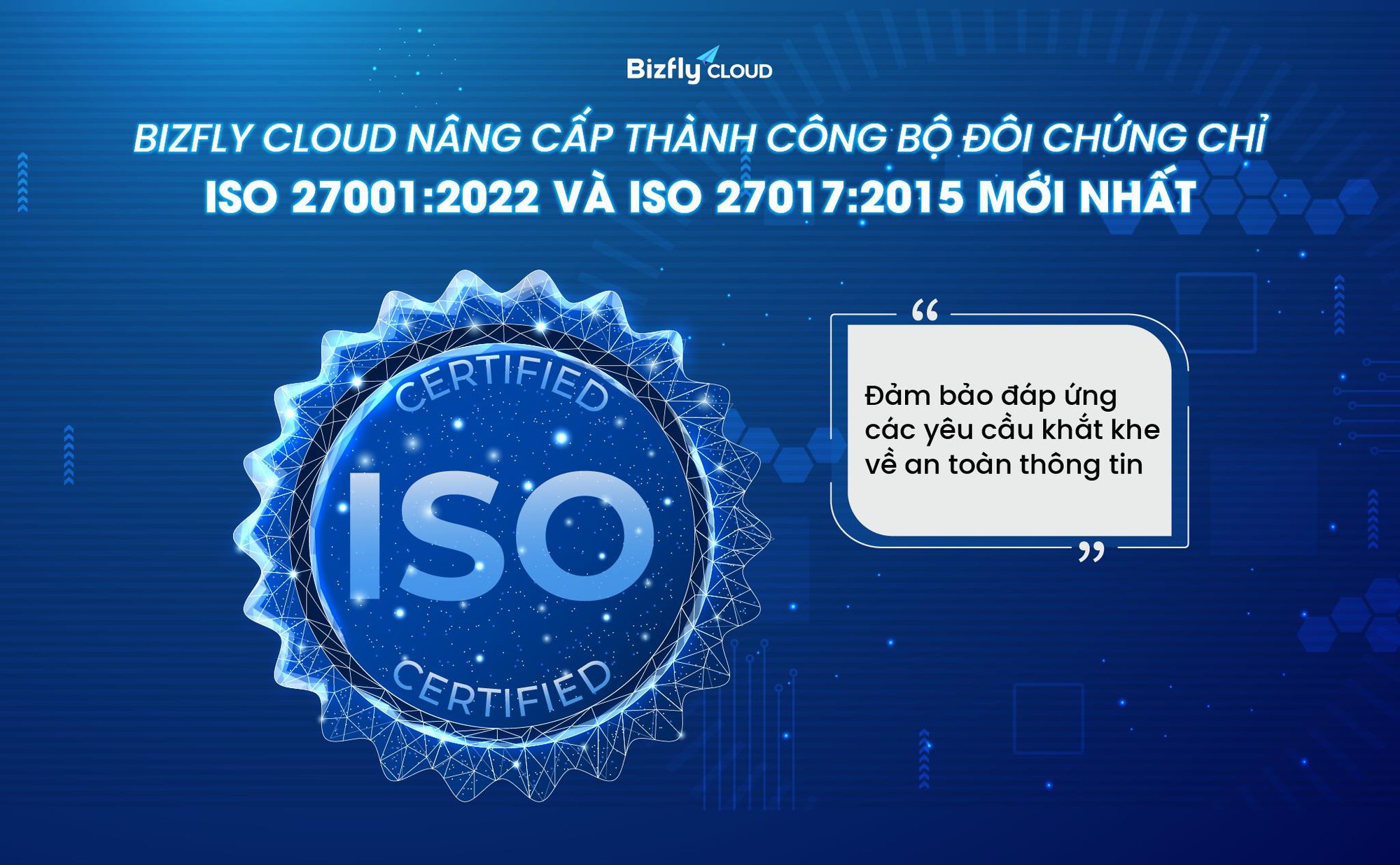 Bizfly Cloud nâng cấp thành công hai chứng chỉ ISO 27001:2022 và ISO 27017:2015 mới nhất- Ảnh 1.