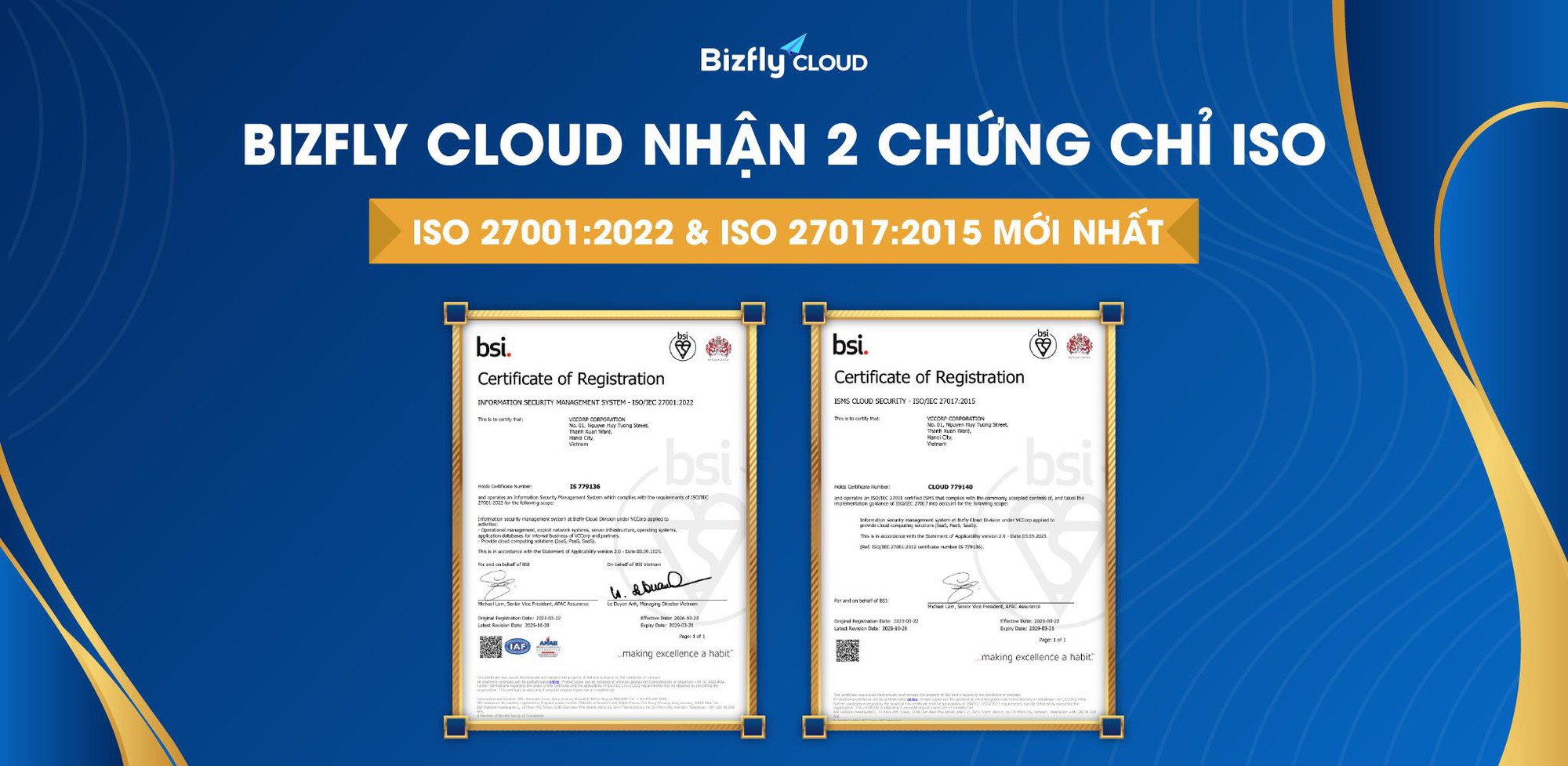 Bizfly Cloud nâng cấp thành công hai chứng chỉ ISO 27001:2022 và ISO 27017:2015 mới nhất- Ảnh 2.