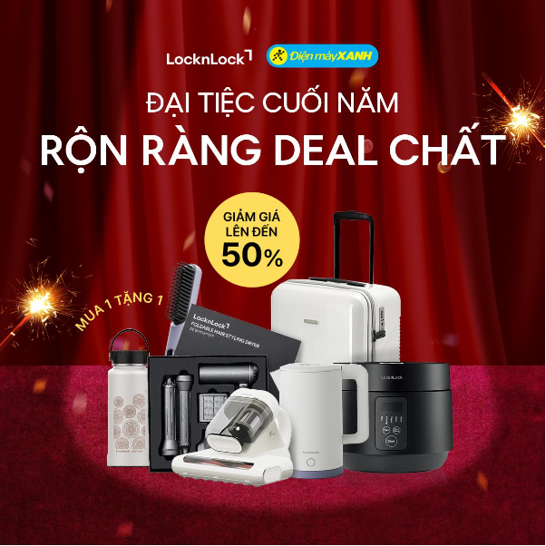 LocknLock x Điện Máy Xanh: Khai mở Đại tiệc cuối năm – Rộn ràng deal chất! - Ảnh 1.