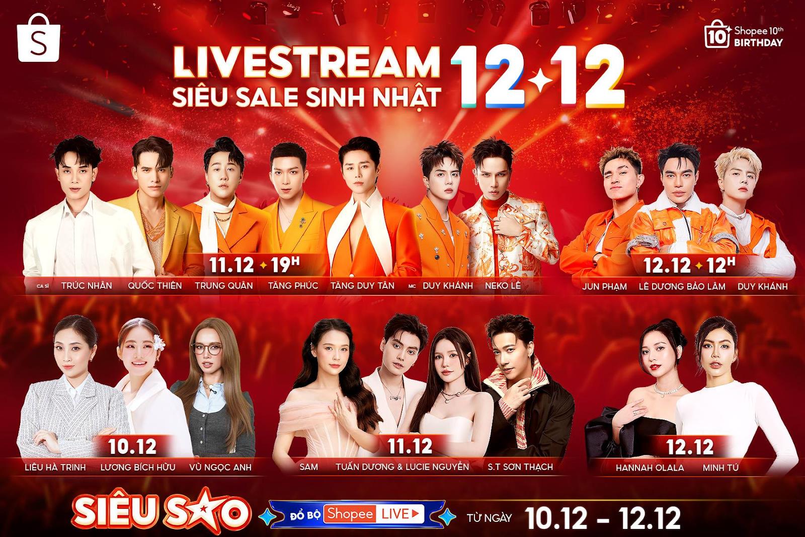 Shopee khởi động “12.12 Siêu Sale Sinh Nhật” với loạt chương trình mua sắm giải trí hoành tráng - Ảnh 3.
