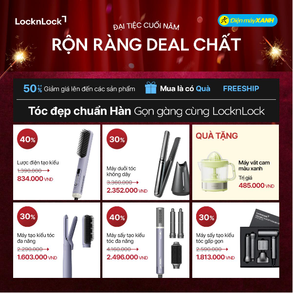 LocknLock x Điện Máy Xanh: Khai mở Đại tiệc cuối năm – Rộn ràng deal chất! - Ảnh 3.