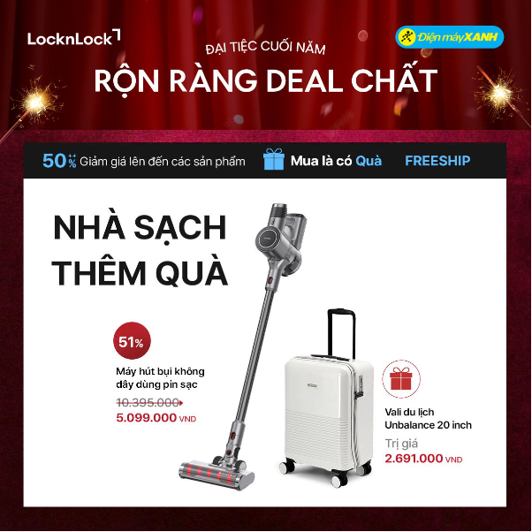LocknLock x Điện Máy Xanh: Khai mở Đại tiệc cuối năm – Rộn ràng deal chất! - Ảnh 4.