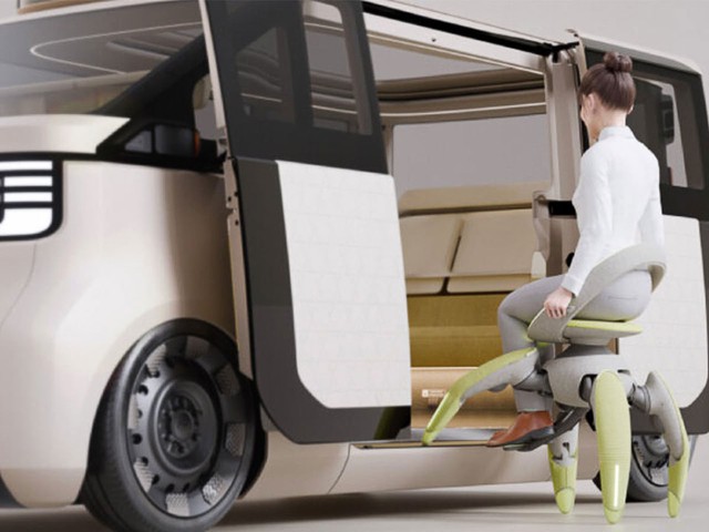 Toyota ra mắt ghế robot Walk Me: Cơ chế đi bộ bốn chân, vận hành bằng mô tơ điện, tải trọng 100 kg, kết hợp thiết kế giữa xe lăn và robot - Ảnh 3.