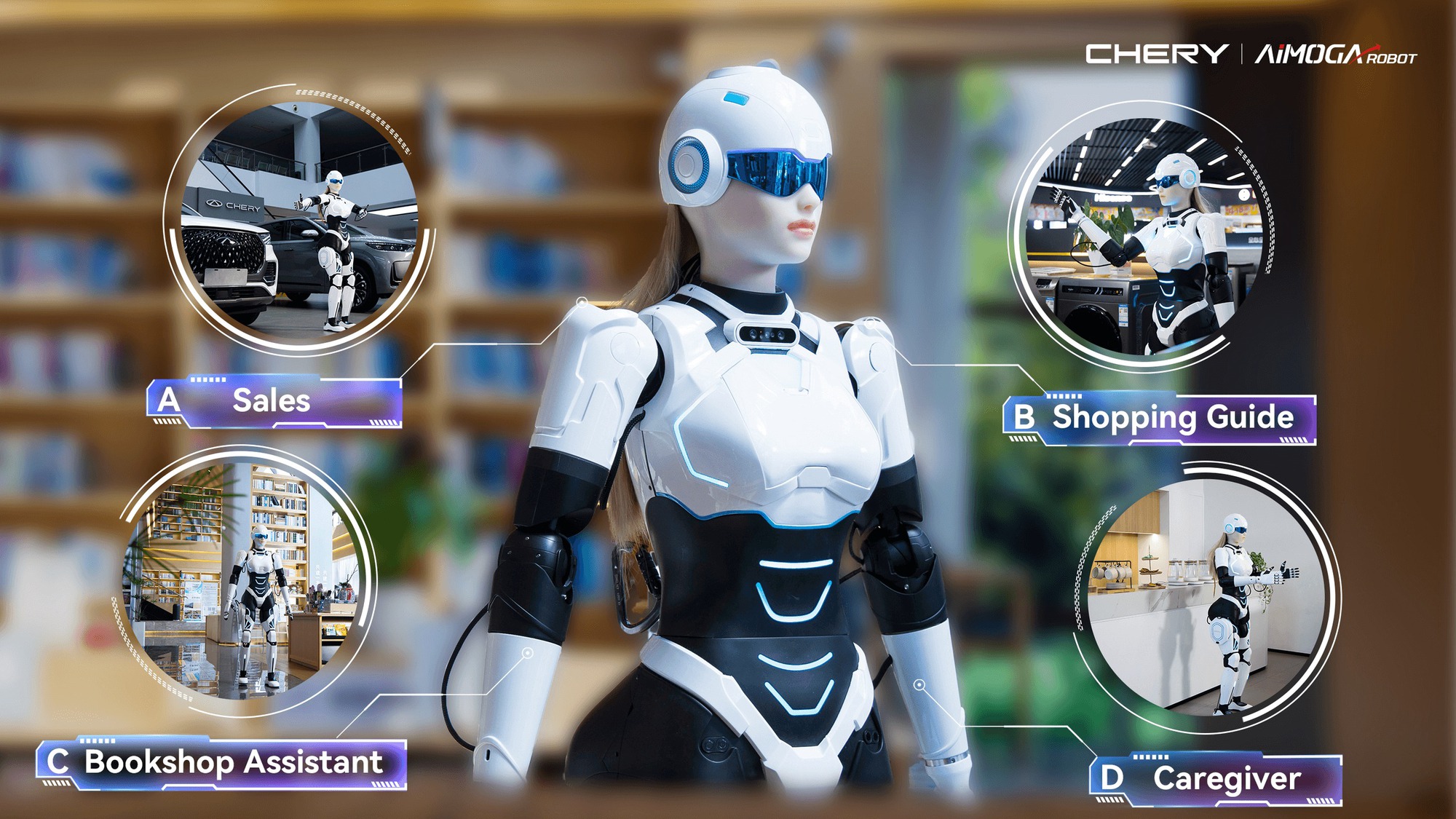 Hãng xe ô tô Trung Quốc bất ngờ giới thiệu một loạt robot hình người từ cảnh sát đến bác sĩ máy, có thể nói được 10 thứ tiếng!- Ảnh 2.