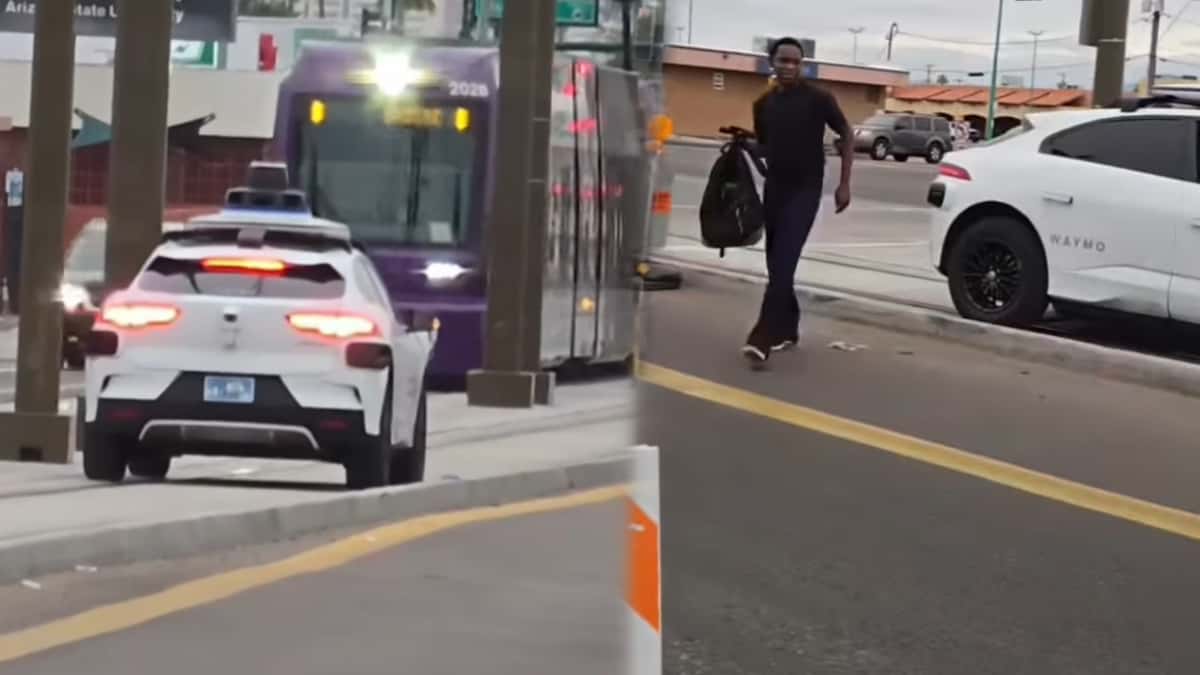 Xe tự lái Waymo mắc kẹt trên đường ray tàu hỏa, hành khách phải tự thoát ra ngoài- Ảnh 1.