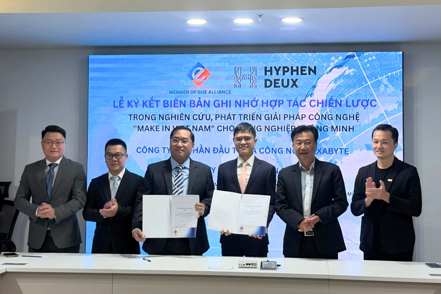 Hyphen Deux và Exabyte ký kết biên bản ghi nhớ hợp tác chiến lược - Ảnh 1.