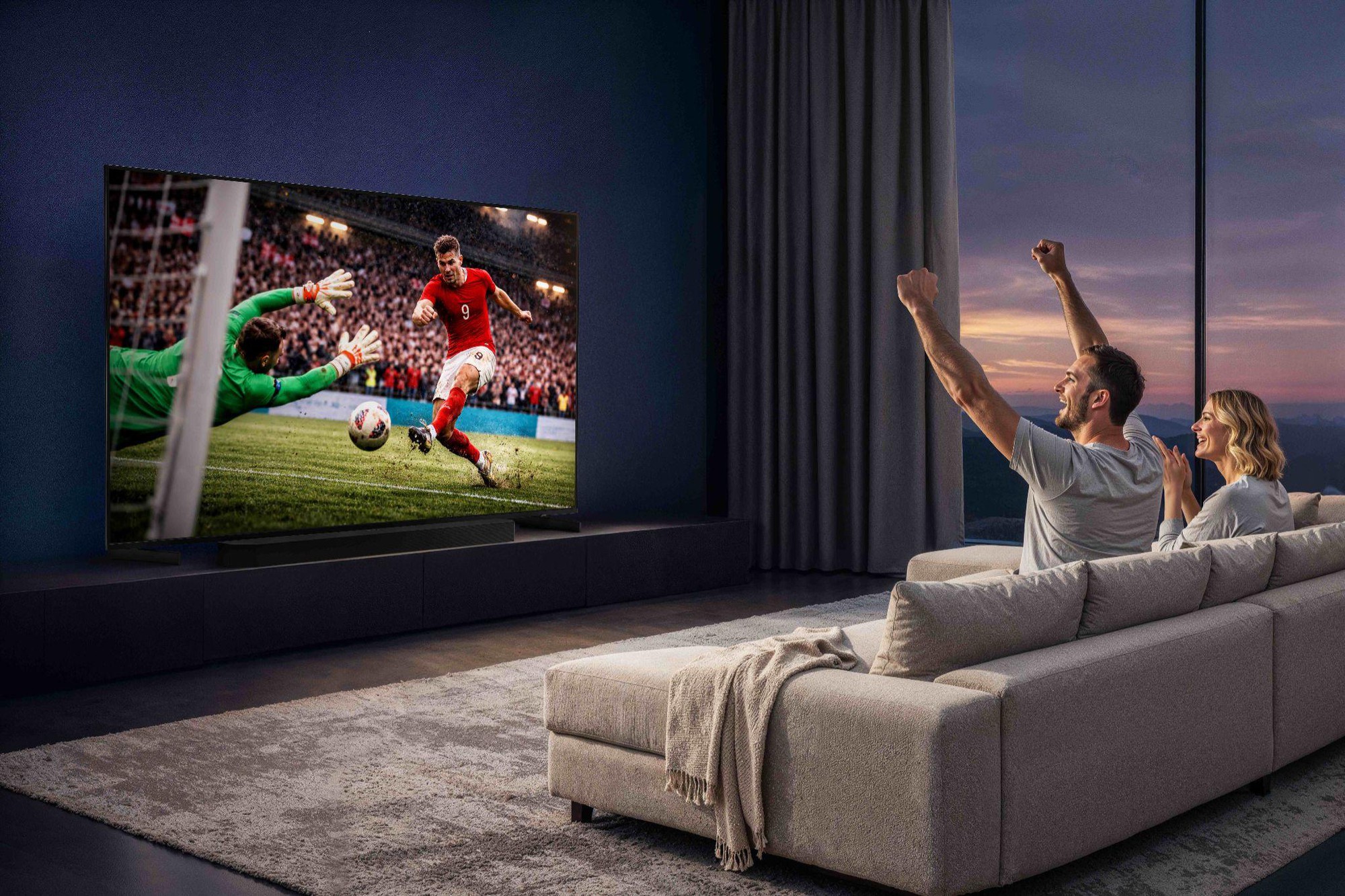 Chế độ Bóng đá AI trên Samsung AI TV thay đổi mạnh mẽ trải nghiệm xem bóng đá - Ảnh 1. Chế độ Bóng đá AI trên Samsung AI TV thay đổi mạnh mẽ trải nghiệm xem bóng đá - Ảnh 1.